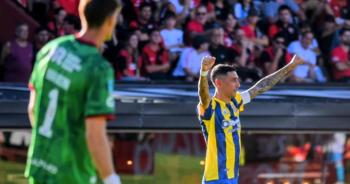 Di María brilla con un golazo y lleva a Rosario Central a la victoria en el clásico