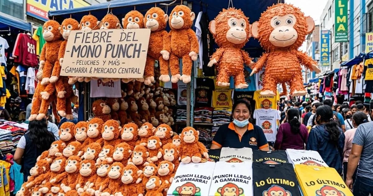 El fenómeno del mono Punch arrasa en Lima: ventas de peluches y más