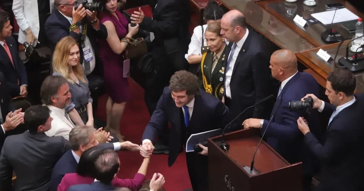 Javier Milei inaugura las sesiones ordinarias en la Asamblea Legislativa