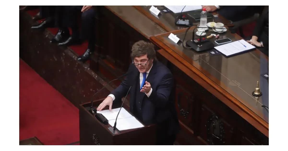 Milei resalta apoyo de Trump en su discurso de apertura de sesiones ordinarias