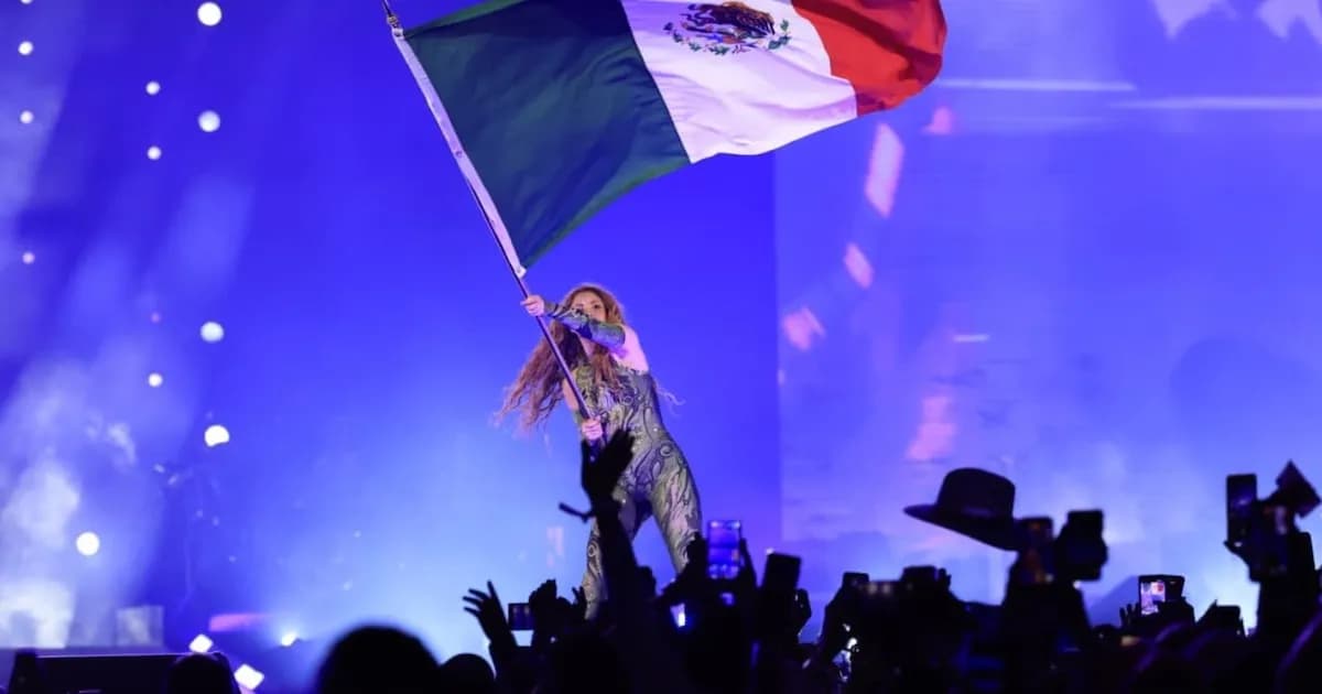 Shakira deslumbró en el Zócalo de CDMX con un concierto inolvidable