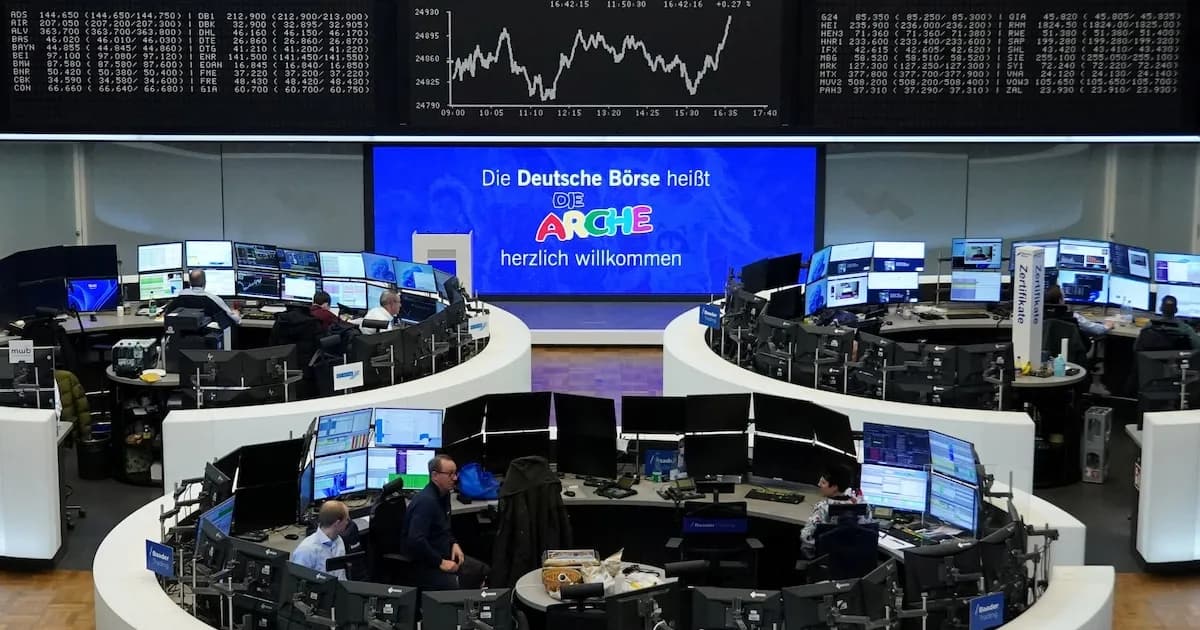 Caída de bolsas europeas en medio de tensiones por conflicto en Oriente Medio