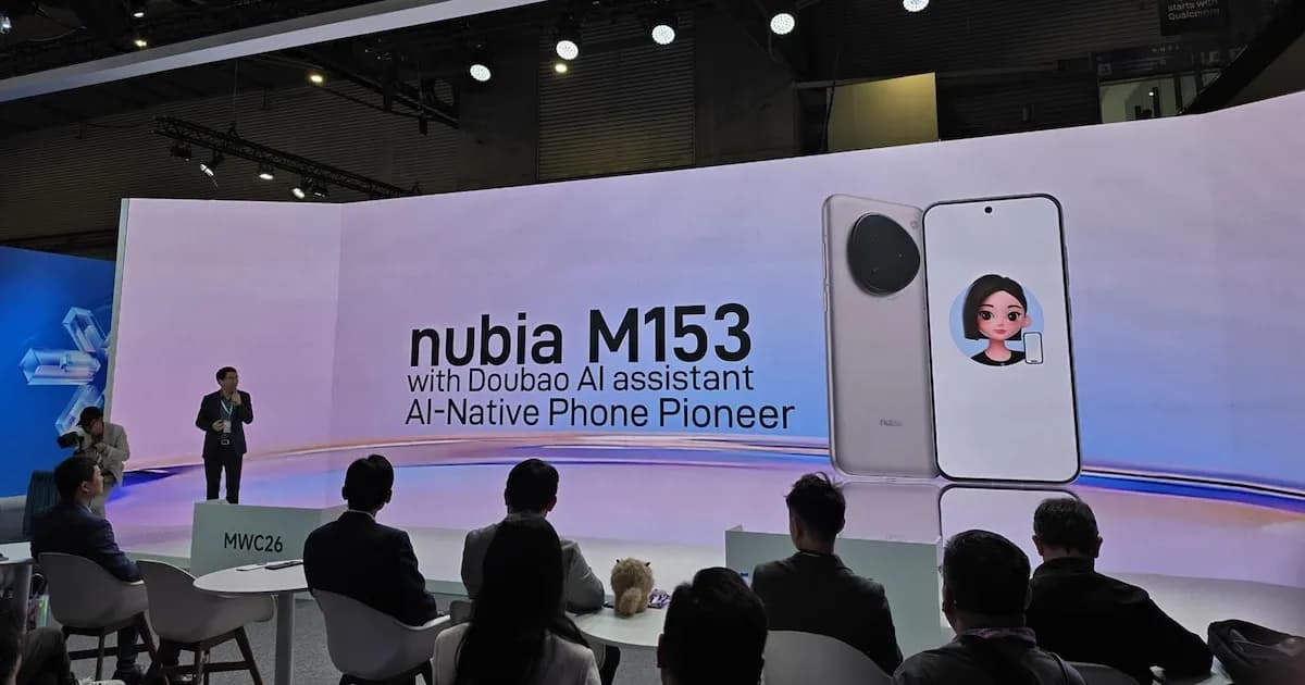 ZTE lanza el nubia M153 con IA Doubao y presenta su mascota inteligente iMoochi