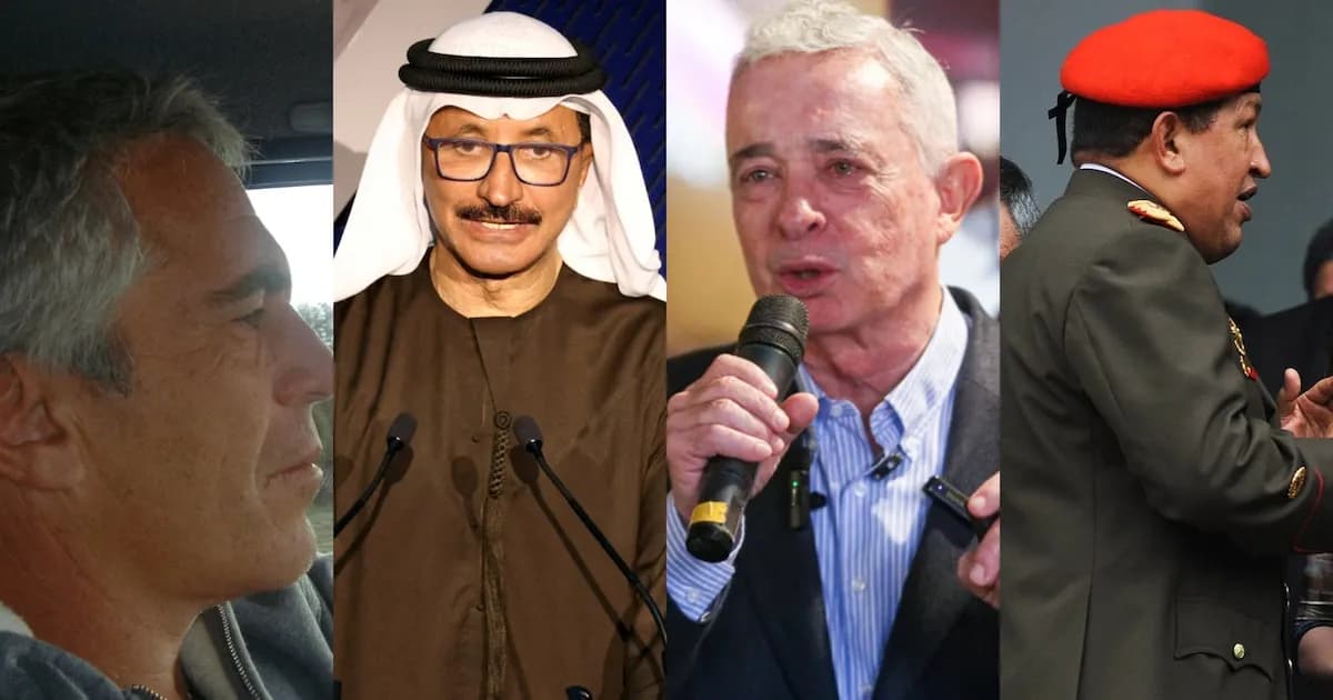 Epstein reveló vínculos entre Uribe y Chávez en correos a un sultán árabe