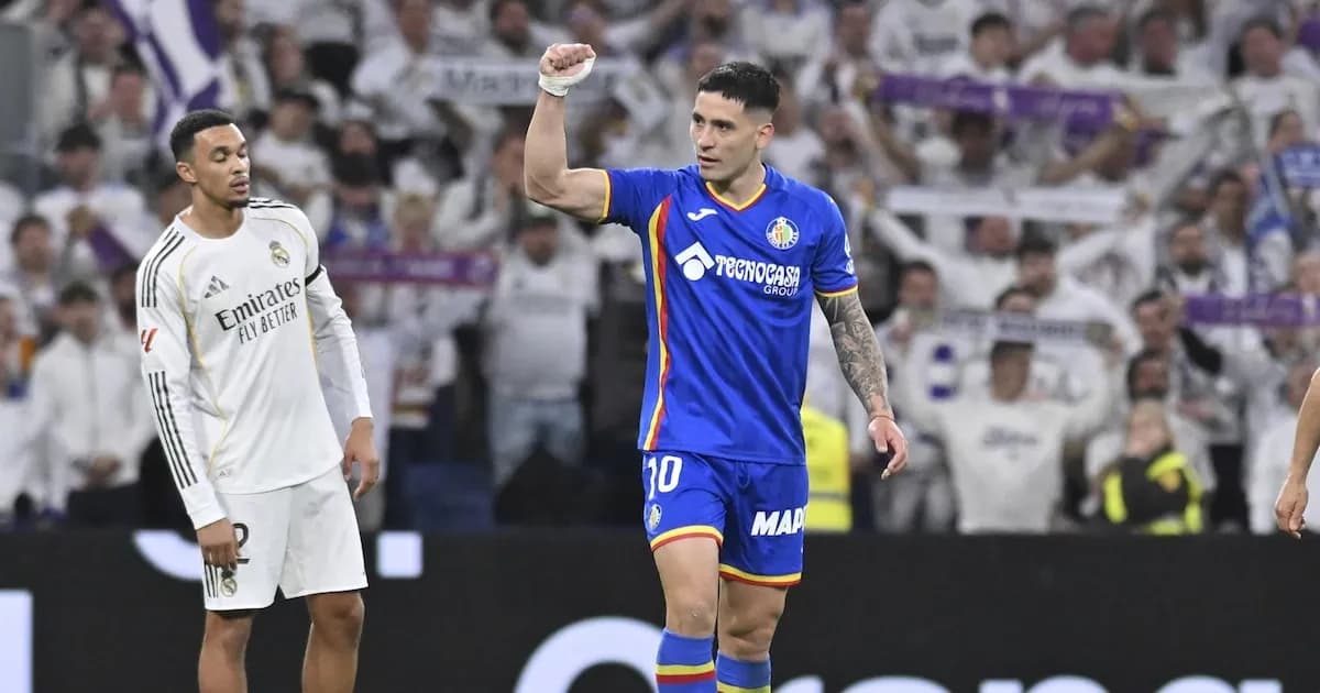 El Real Madrid sufre otra caída: Getafe lo derrota 1-0 en el Bernabéu