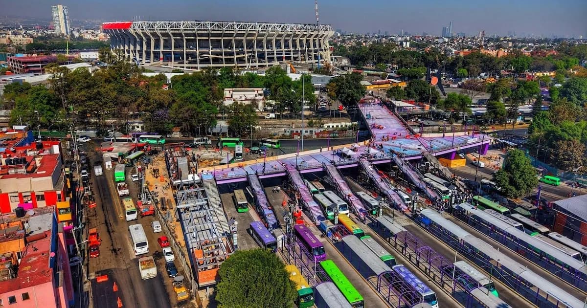Preparativos finales para la reapertura del Estadio Azteca: Obras de movilidad en marcha