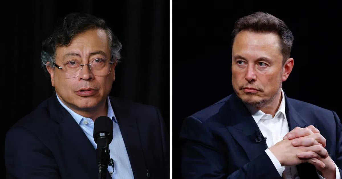 Polémica por declaraciones de Petro sobre aspiraciones a ser como Elon Musk