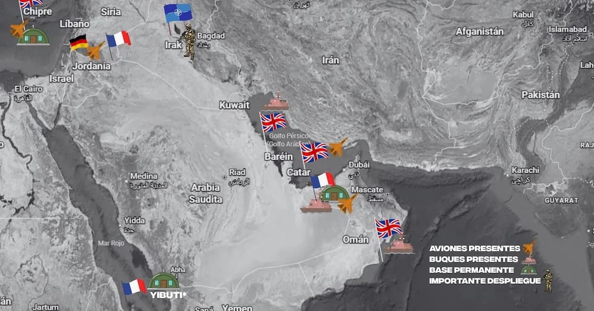 La postura de Europa frente a Irán: bases militares y apoyo a EEUU en Oriente Medio