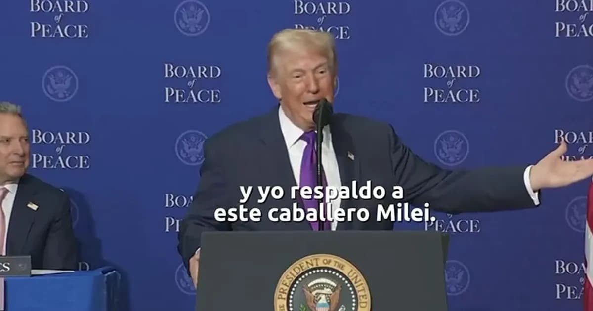 Donald Trump reafirma su apoyo a Javier Milei en el Consejo de Paz