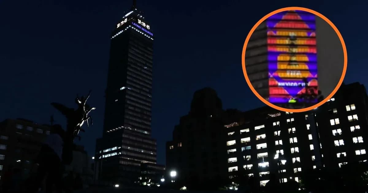 La Torre Latinoamericana celebra los 100 días hacia el Mundial 2026 en México