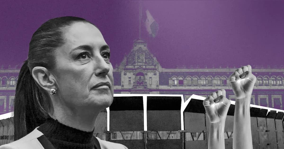 Sheinbaum evalúa proteger el Palacio Nacional para la marcha del 8M en Ciudad de México
