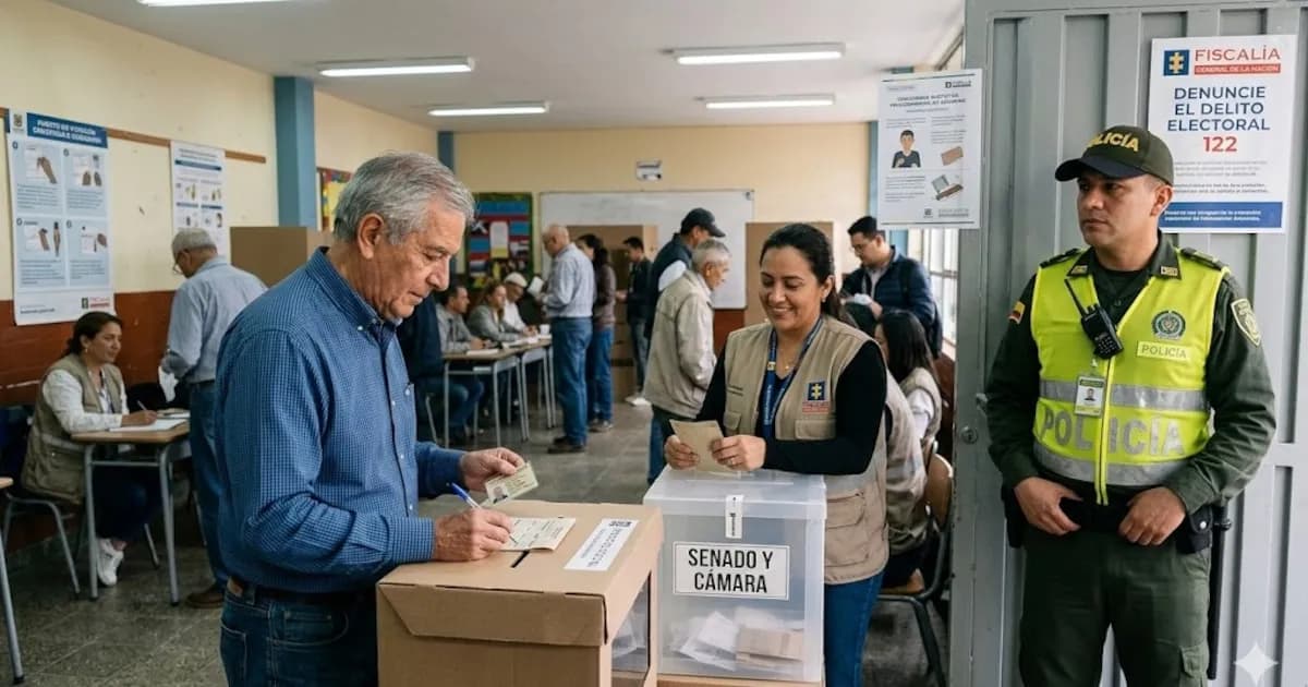 Fiscalía de Colombia refuerza vigilancia ante posibles delitos electorales en legislativas