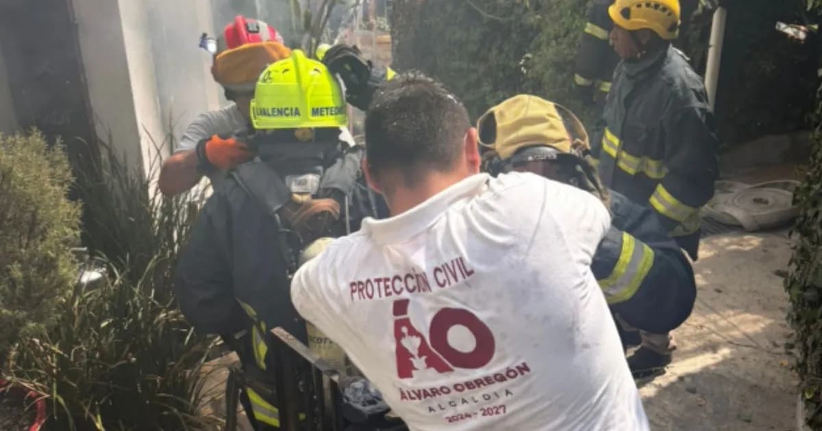 Rescatan a un cachorro en Álvaro Obregón: hallado en un tambo en una azotea