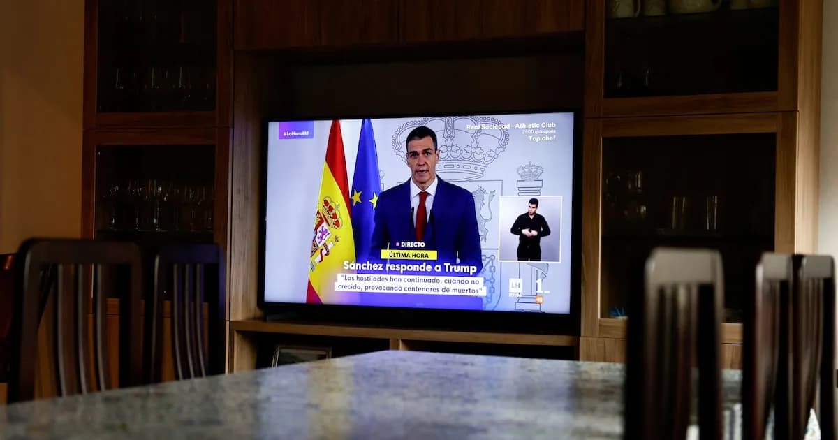 Sánchez y su mensaje de paz: un guiño a la historia y un desafío a Trump