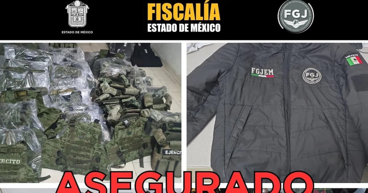 Desmantelan red de uniformes falsos de fuerzas armadas en Ecatepec