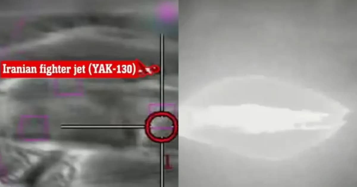 Israel publica video del derribo de un Yak-130 iraní por un F-35 en Teherán
