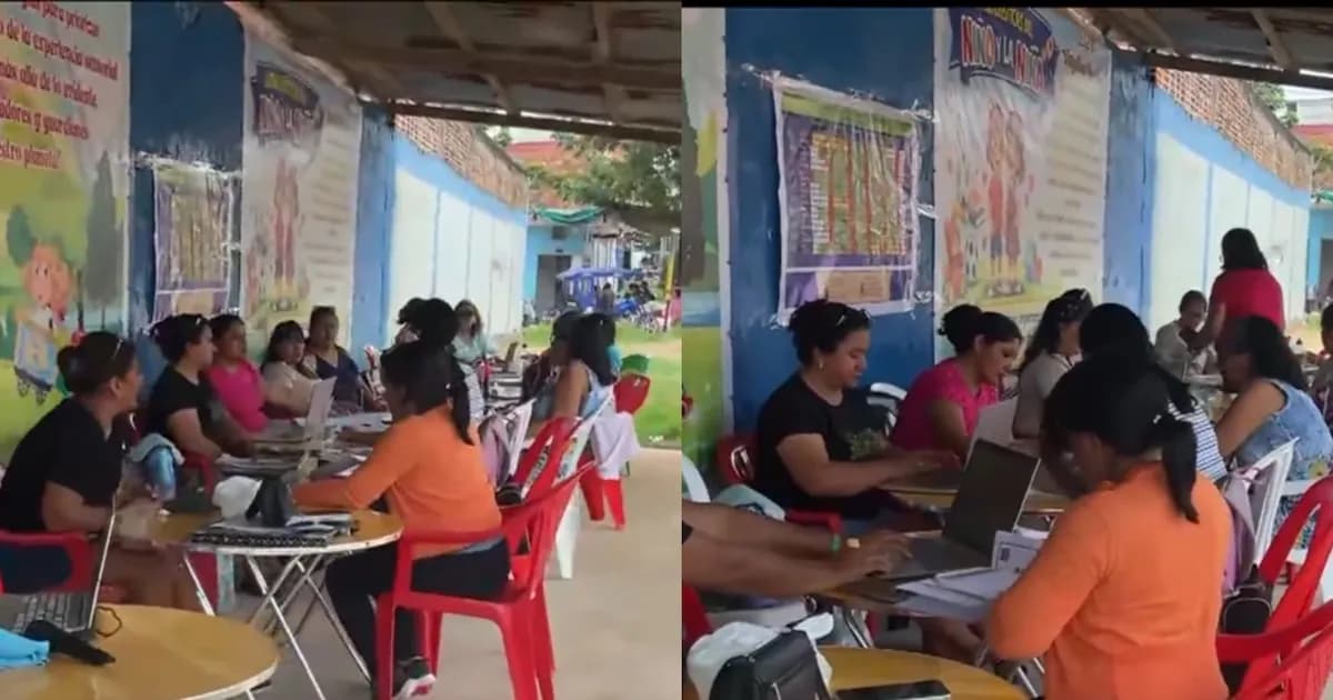 Maestras de Ucayali improvisan clases en la calle ante falta de aulas