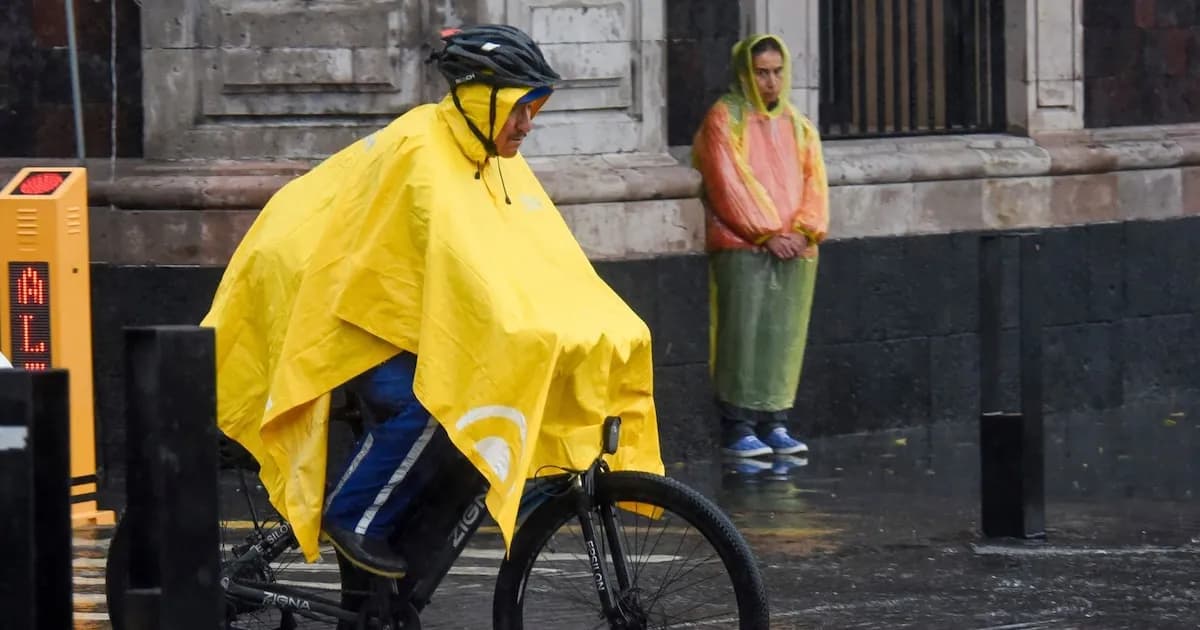 Alerta amarilla en la Ciudad de México por lluvias y vientos fuertes este jueves