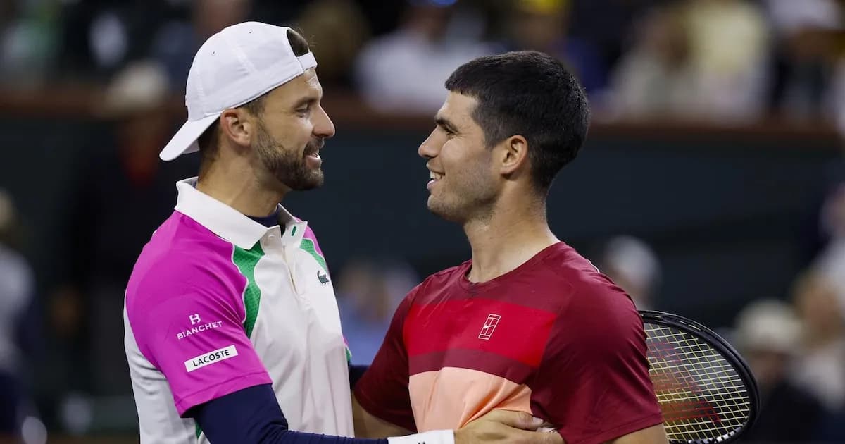 Carlos Alcaraz se enfrenta a Grigor Dimitrov en su debut en Indian Wells