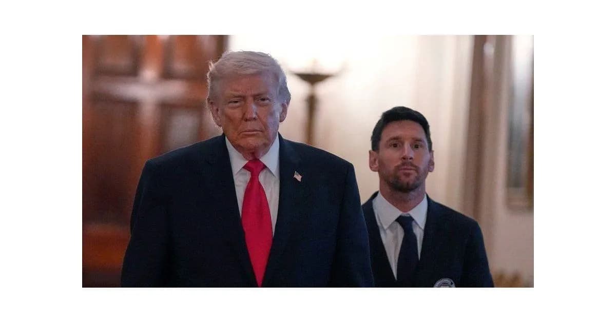 Donald Trump aplaude a Lionel Messi en la Casa Blanca: 'Soy tu admirador'