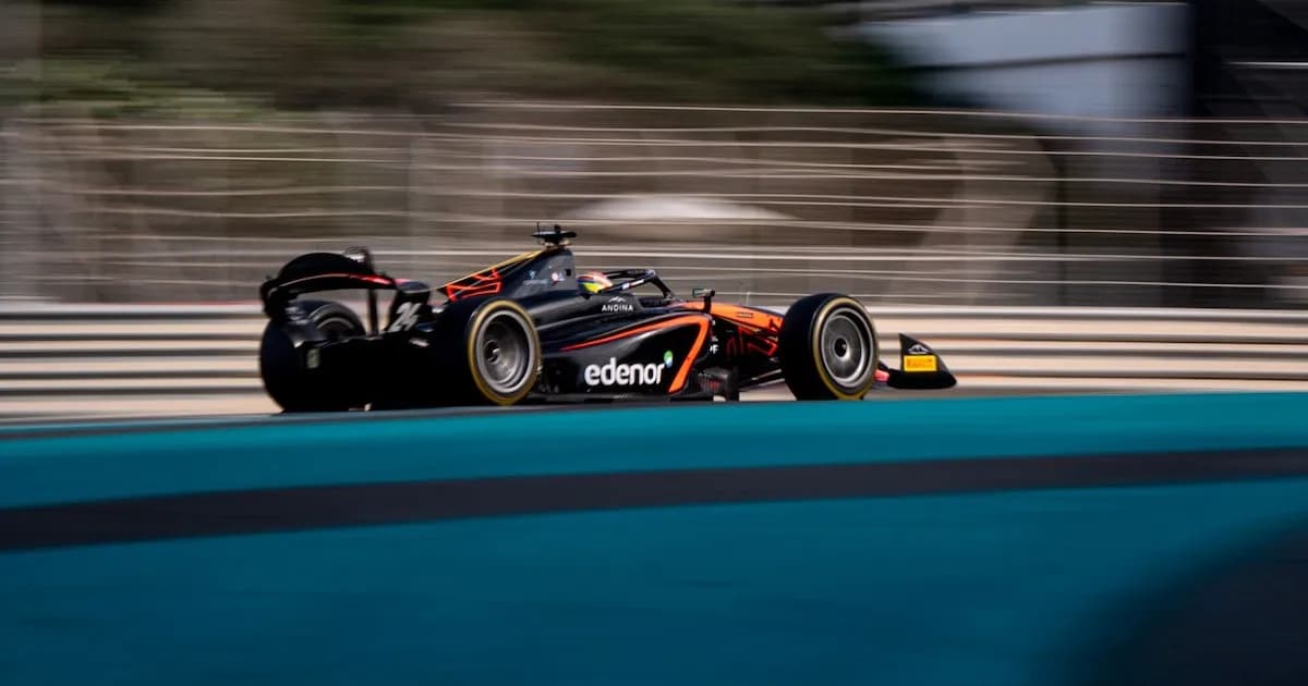 Nicolás Varrone brilla en su debut en la Fórmula 2 en Australia a pesar de los contratiempos