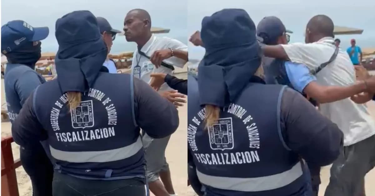 Agresión en Playa Agua Dulce: Hombre ataca a fiscalizadora municipal durante operativo