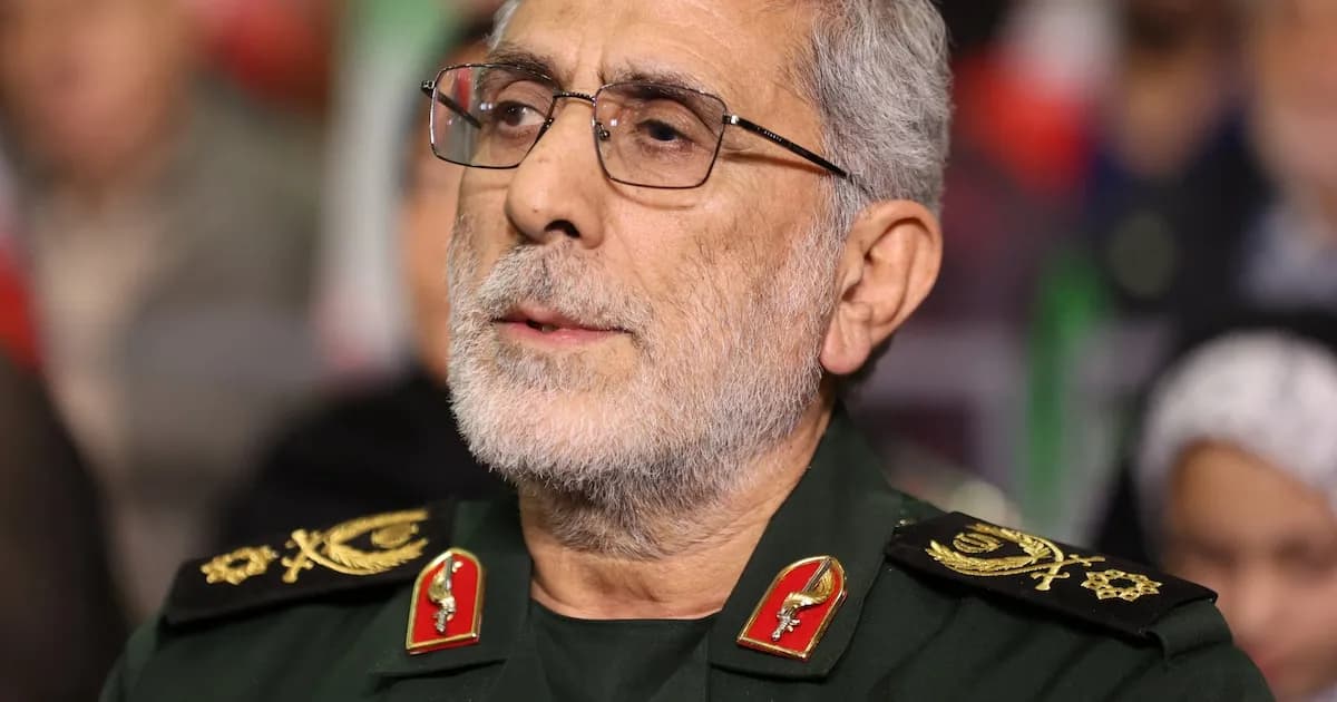 Desaparición de Esmail Qaani genera inquietud sobre el liderazgo militar en Irán