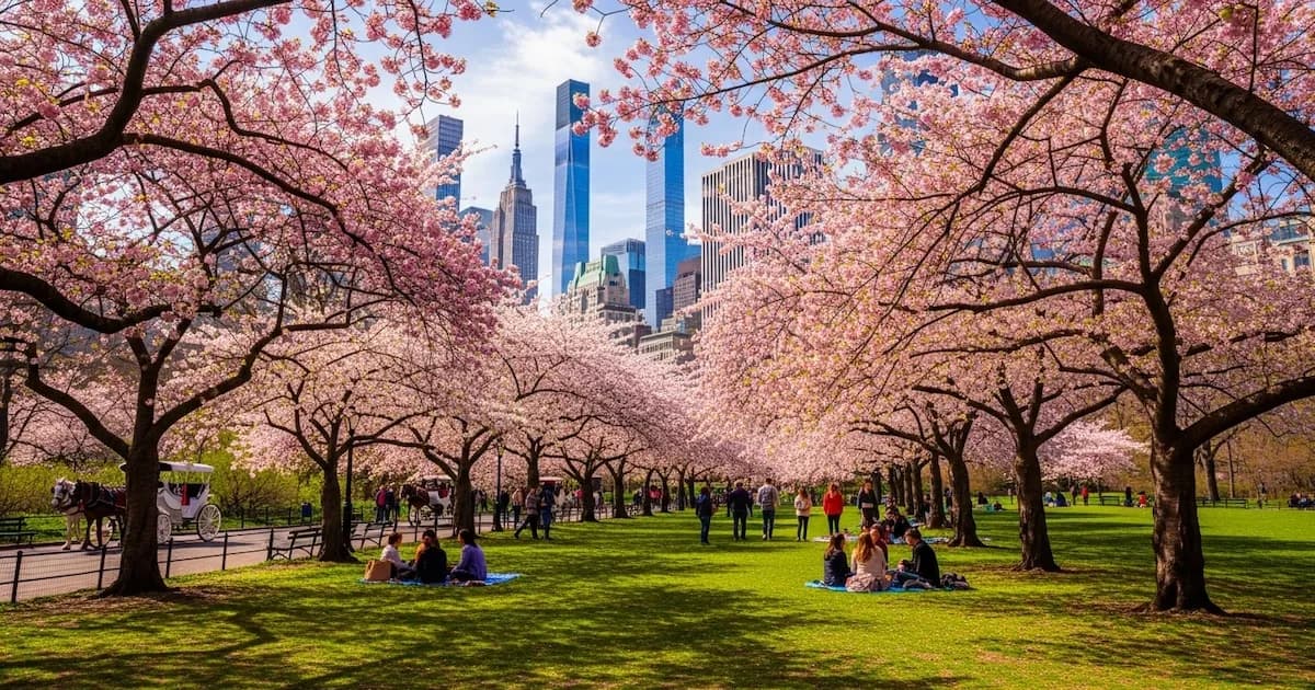 Nueva York se prepara para la temporada de cerezos en flor