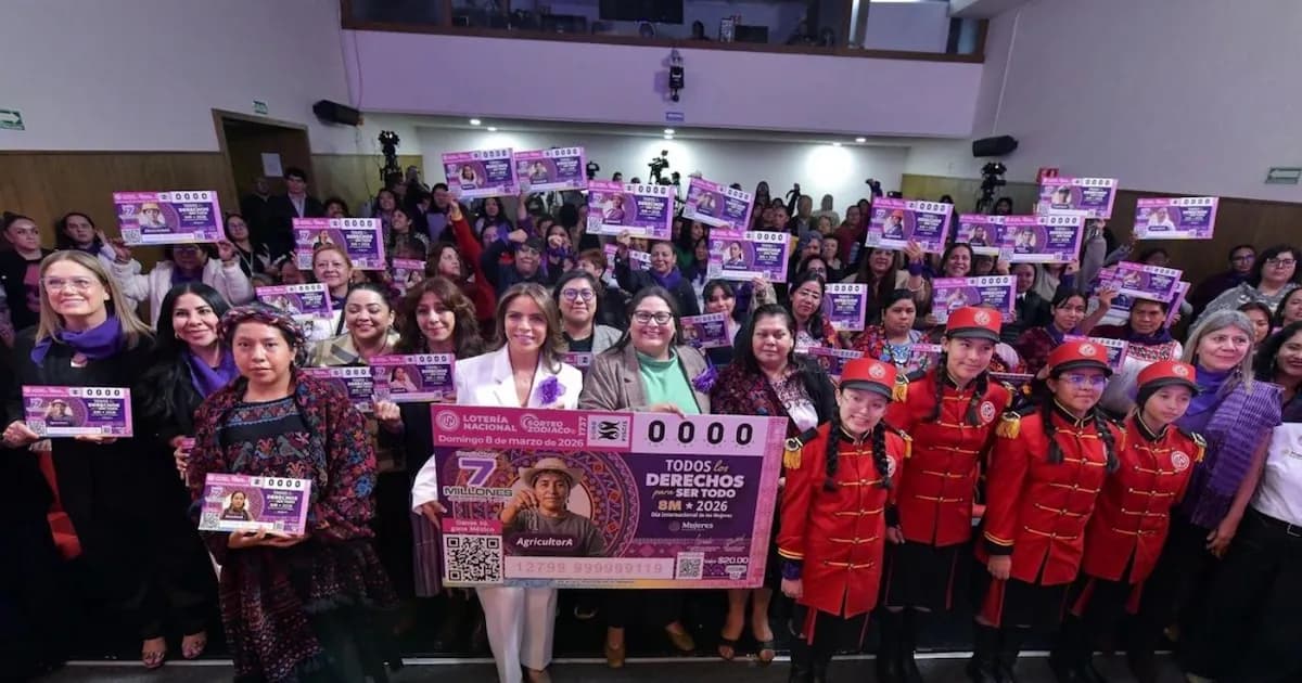 Nuevo billete de Lotería rinde homenaje al Día Internacional de la Mujer en México