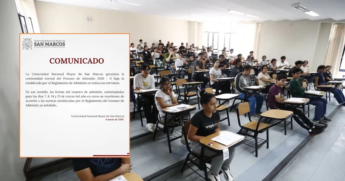 La UNMSM confirma fechas del examen de admisión a pesar de la crisis energética