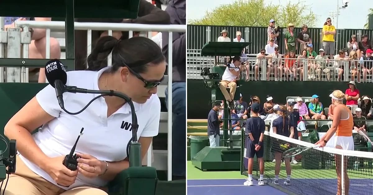 Increíble: Demora de 10 minutos en Indian Wells por falta de pelotas