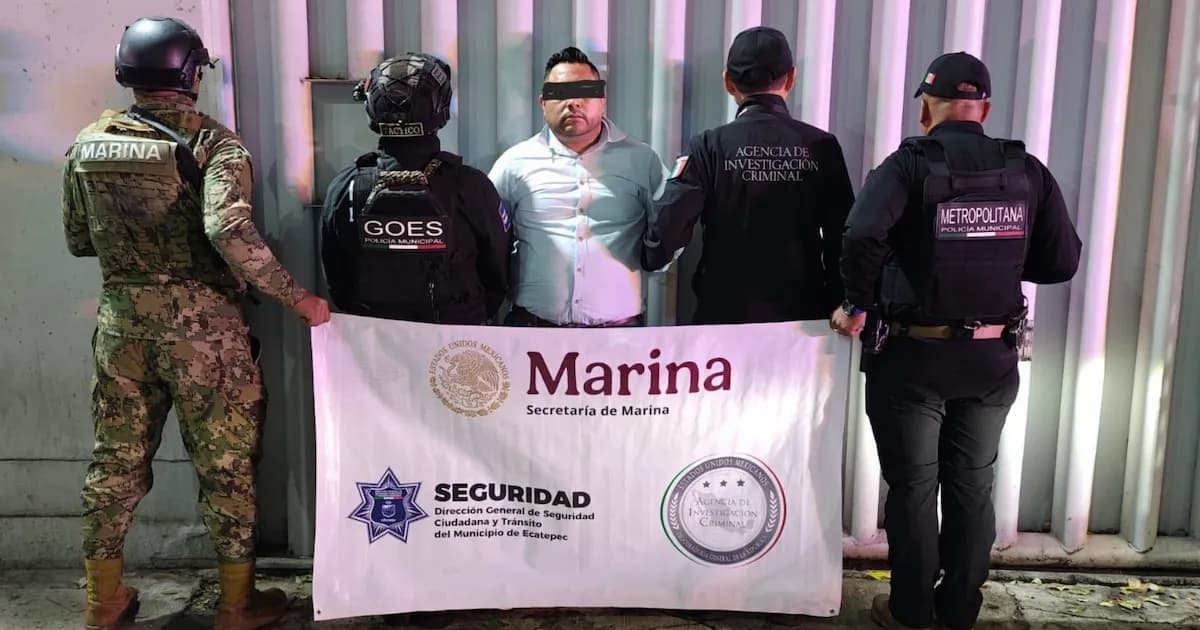 Detenido 'El Marce', líder de la ULIDEPS, en operativos contra extorsiones en Edomex