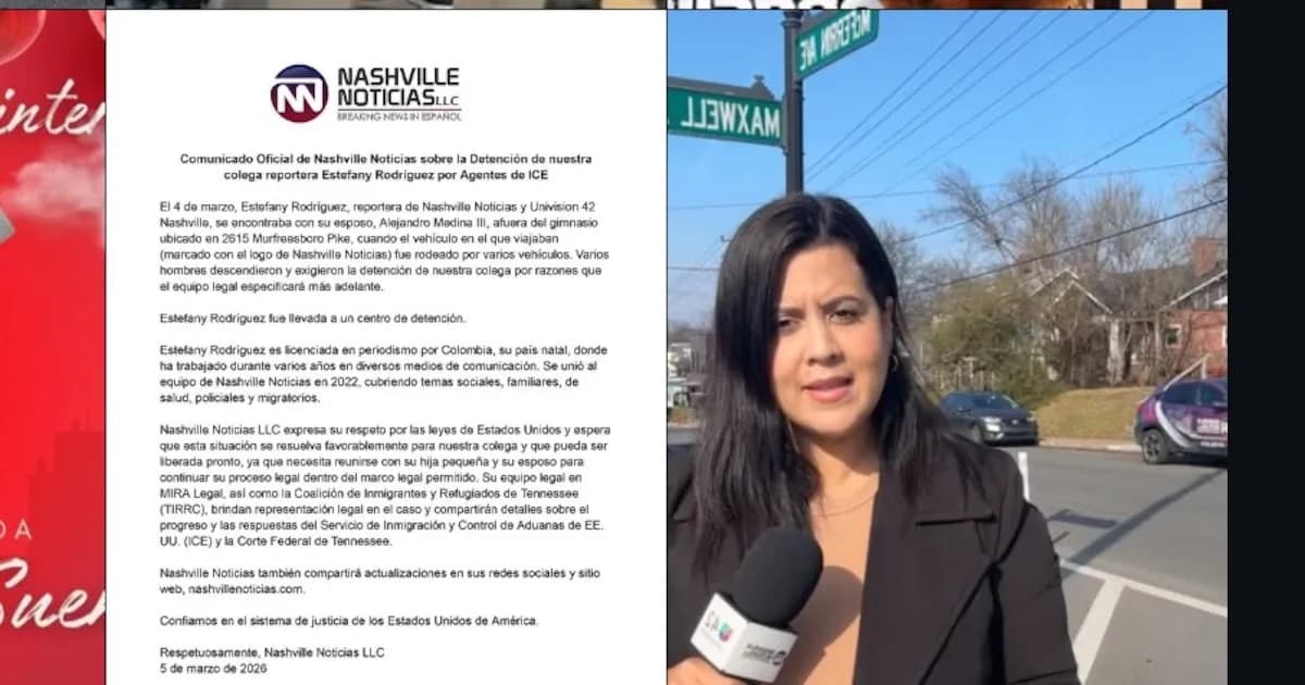 Denuncian detención excesiva de la periodista colombiana Estefany Rodríguez en EE. UU.