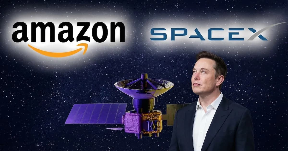 Amazon se opone al ambicioso plan de Elon Musk para lanzar satélites en el espacio