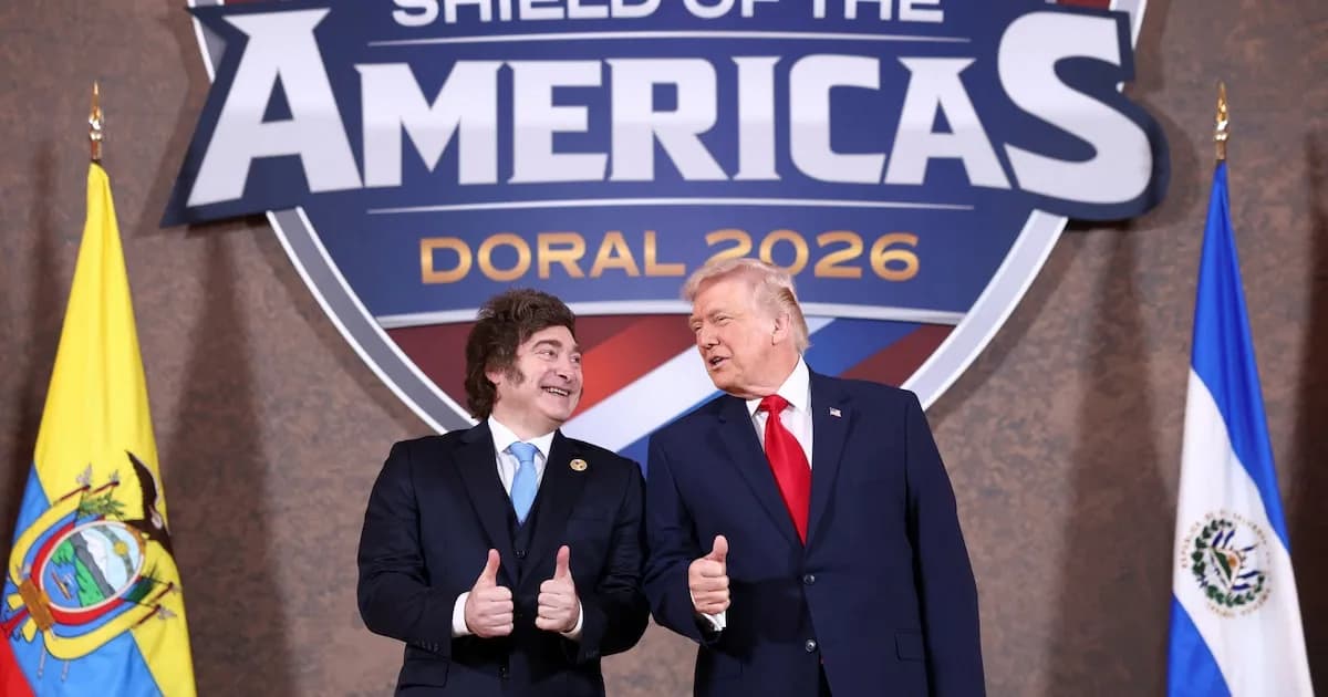 Trump reafirma su respaldo a Javier Milei en lanzamiento de alianza regional