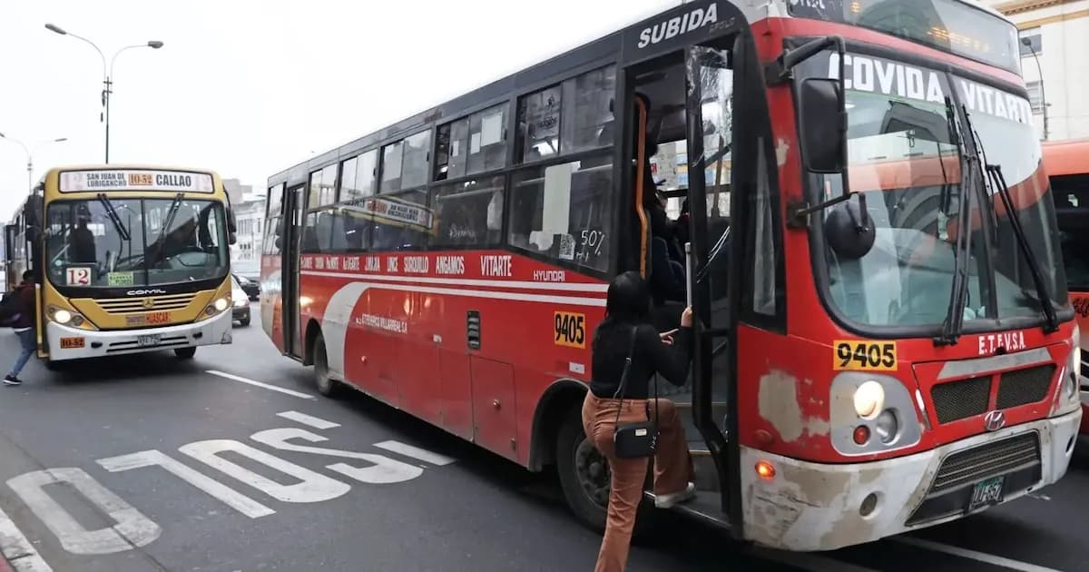 Aumento de tarifas en el transporte público por crisis del GNV en Perú