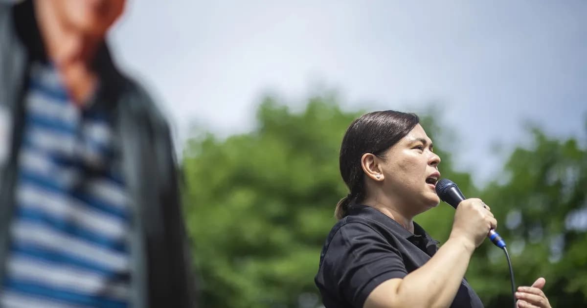 Argentina: La vicepresidenta filipina, Sara Duterte, anuncia su candidatura a las proceso electoral presidenciales de 2028
