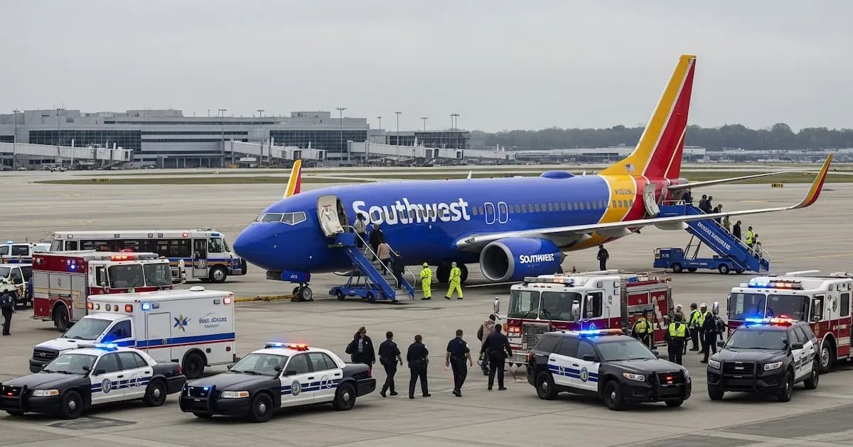 Desvío de vuelo de Southwest Airlines por amenaza de bomba en Atlanta