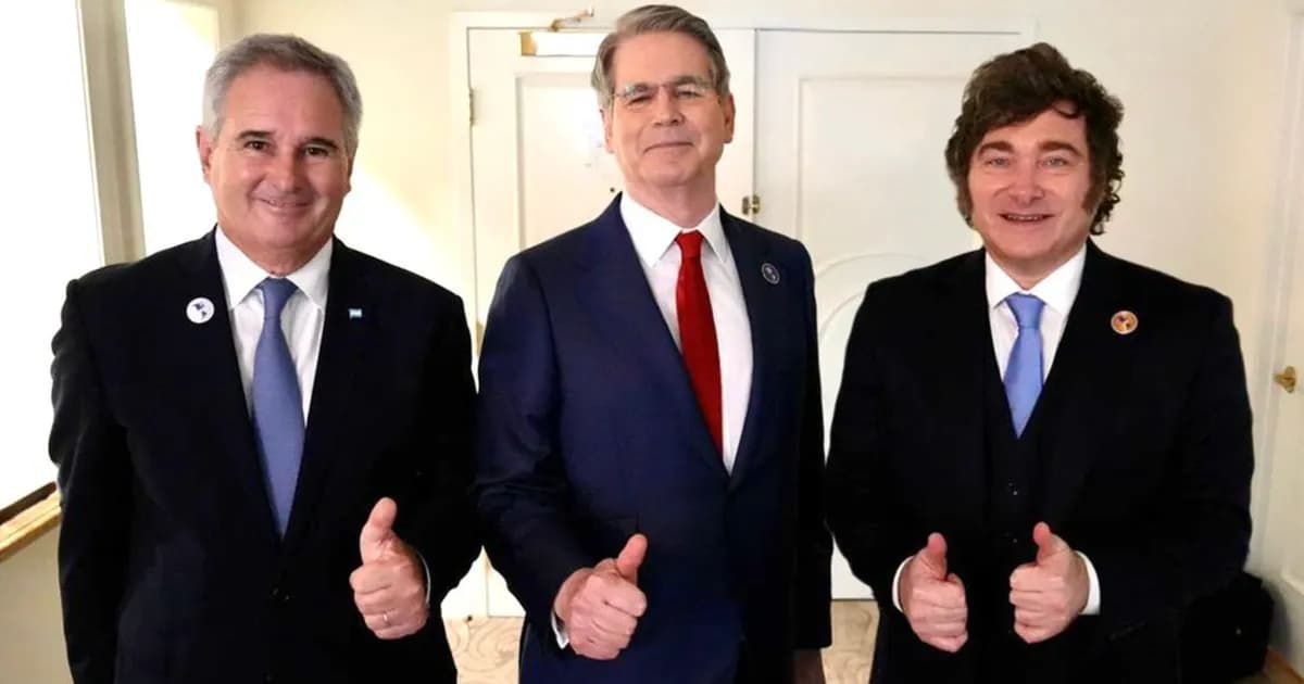 Milei y Quirno se encuentran con Scott Bessent en la cumbre 'Escudo de las Américas'