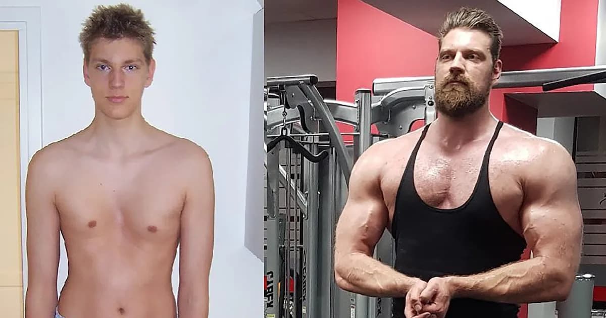 El 'Gigante Holandés': la asombrosa transformación de un fisicoculturista de 2,18 metros