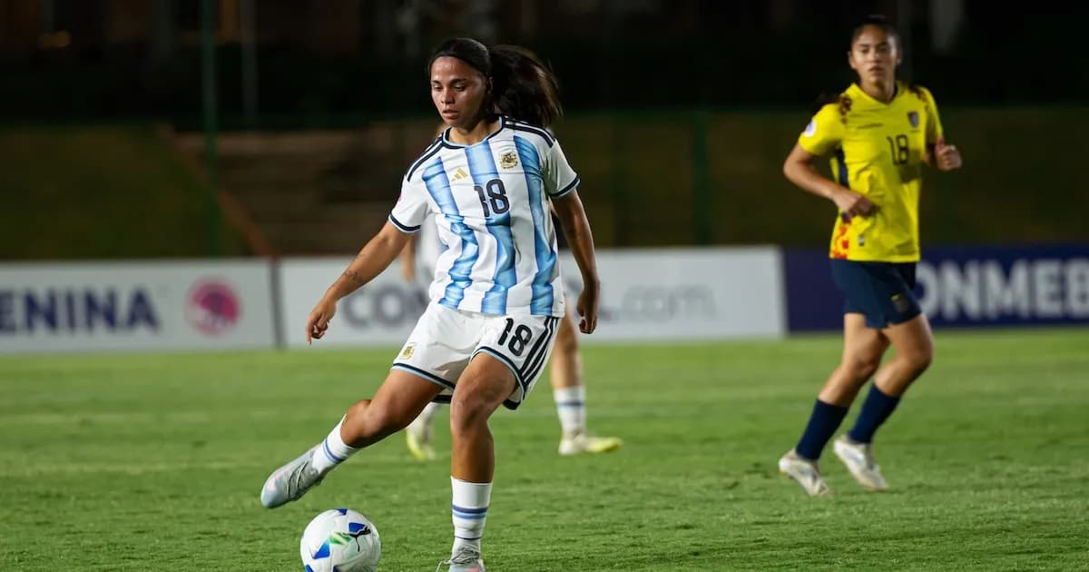 Argentina femenina cayó 1-0 ante Ecuador en el Sudamericano Sub 20