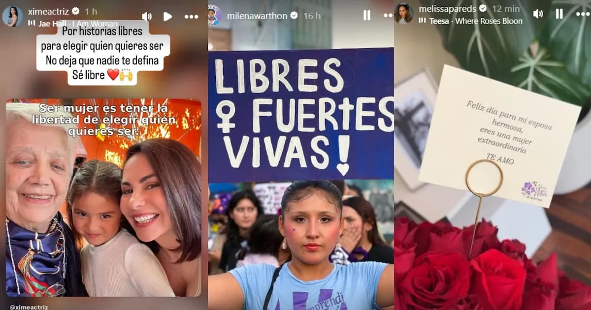 Celebraciones del 8M: Figuras peruanas de la farándula alzan la voz por la igualdad