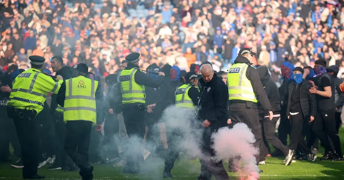 Copa de Escocia: incidentes tras el clásico entre Celtic y Rangers en el Ibrox Stadium