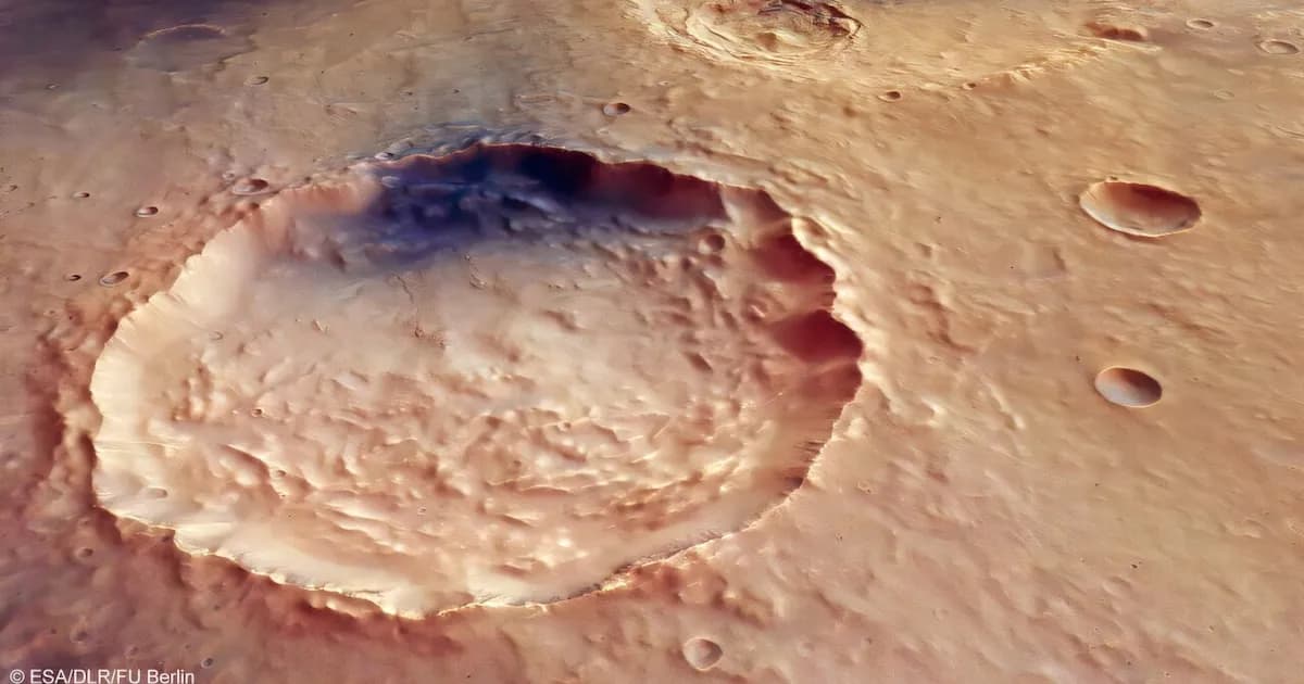 Nuevas imágenes de Marte revelan cráteres y actividad volcánica antigua