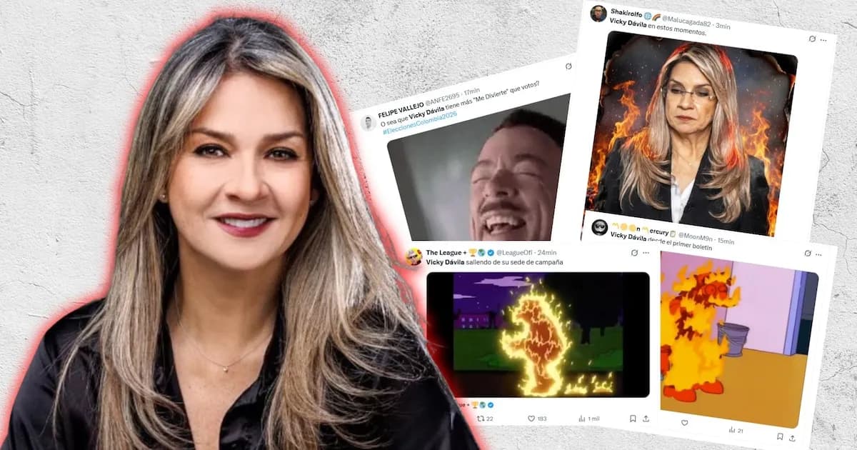 Los memes que marcaron la caída de Vicky Dávila en las elecciones colombianas