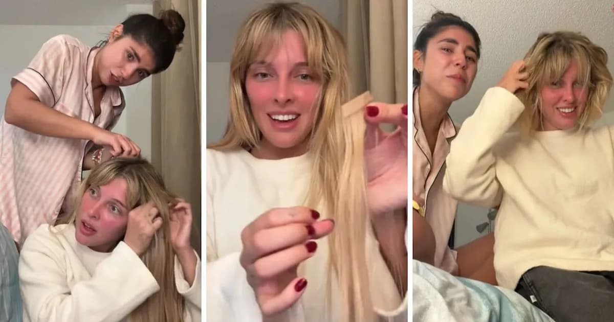 Sofía Gonet se quita las extensiones en un divertido video junto a Cami Mayan