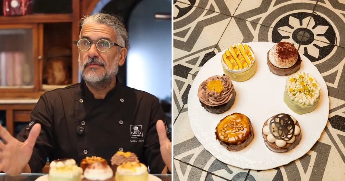Innovadoras torrijas de croissant, pera y pistacho por el pastelero sevillano Manu Jara
