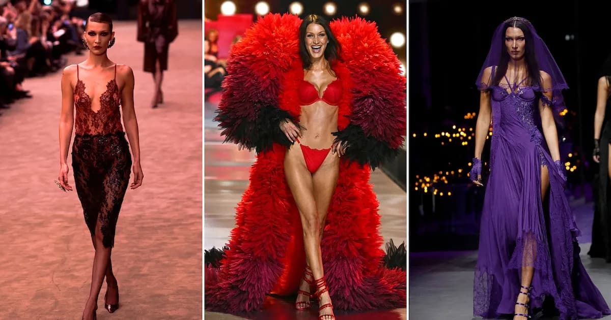 Bella Hadid brilla en la alta costura: sus looks más icónicos en pasarelas internacionales