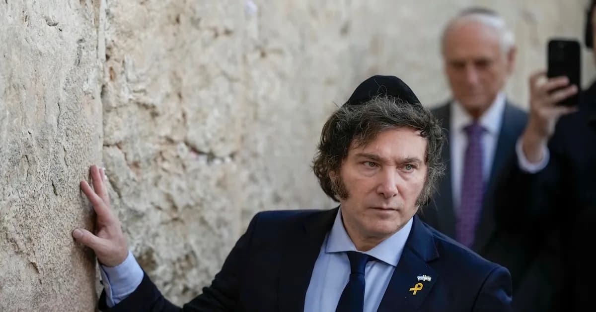 Milei reafirma su viaje a Israel en medio de tensiones en Medio Oriente