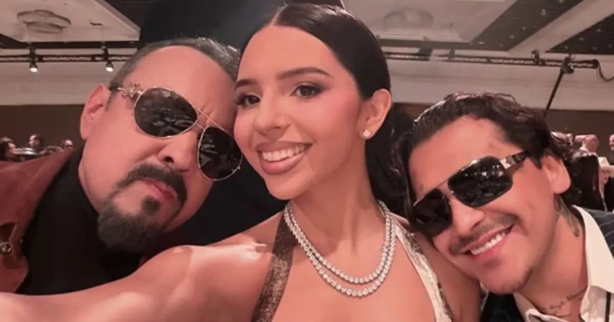 Ángela Aguilar celebra la unión musical entre Pepe Aguilar y Christian Nodal